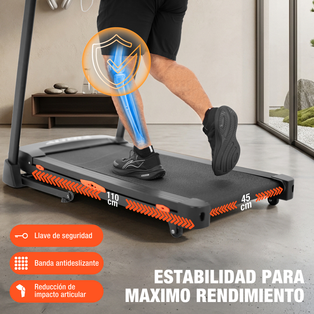 Caminadora Electrica Plegable Inclinacion Amortiguacion