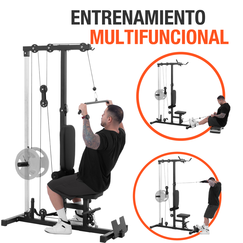 Multifuncional Gym Altera Maquina Para Piernas Con Polea