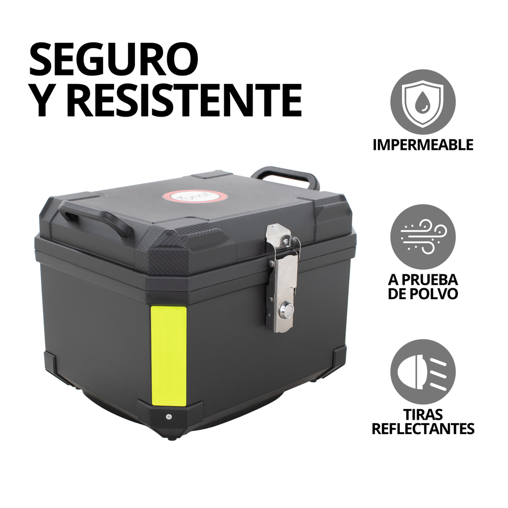 Caja Para Moto Maletero Abs Onof 45l Impermeable Resistente