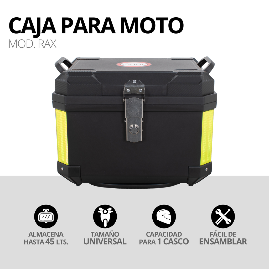 Caja Para Moto Maletero Abs Onof 45l Impermeable Resistente