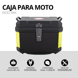 Caja Para Moto Maletero Abs Onof 45l Impermeable Resistente