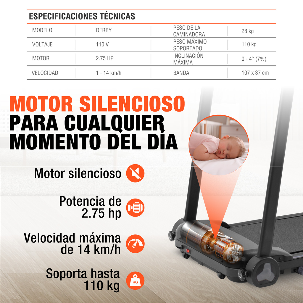 Caminadora Electrica Altera Profesional Inclinacion 2.75hp