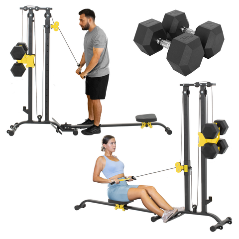 Remadora Para Ejercicio 50lb Altera Maquina De Remo Plegable