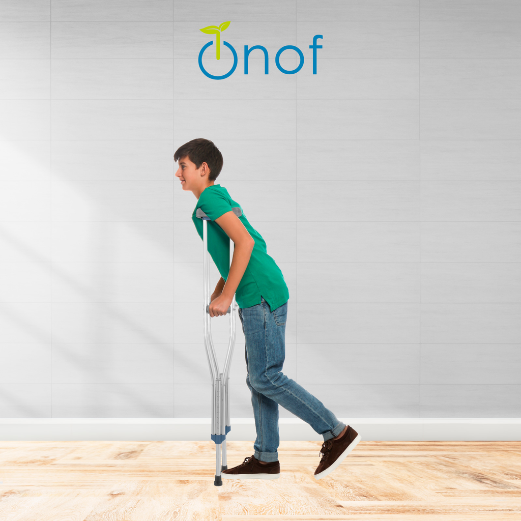 Muletas Ortopedicas Auxiliares Onof Ajustables De Aluminio