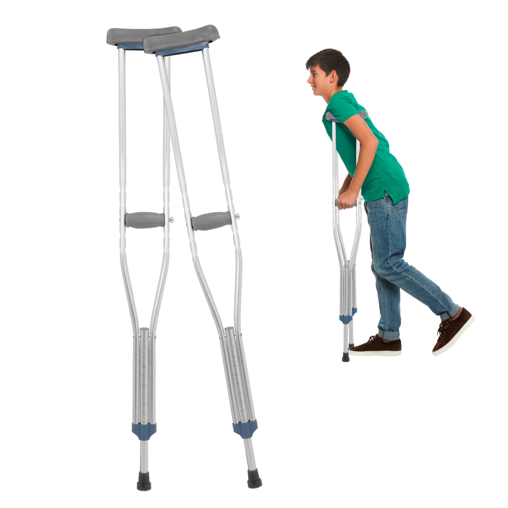 Muletas Ortopedicas Auxiliares Onof Ajustables De Aluminio
