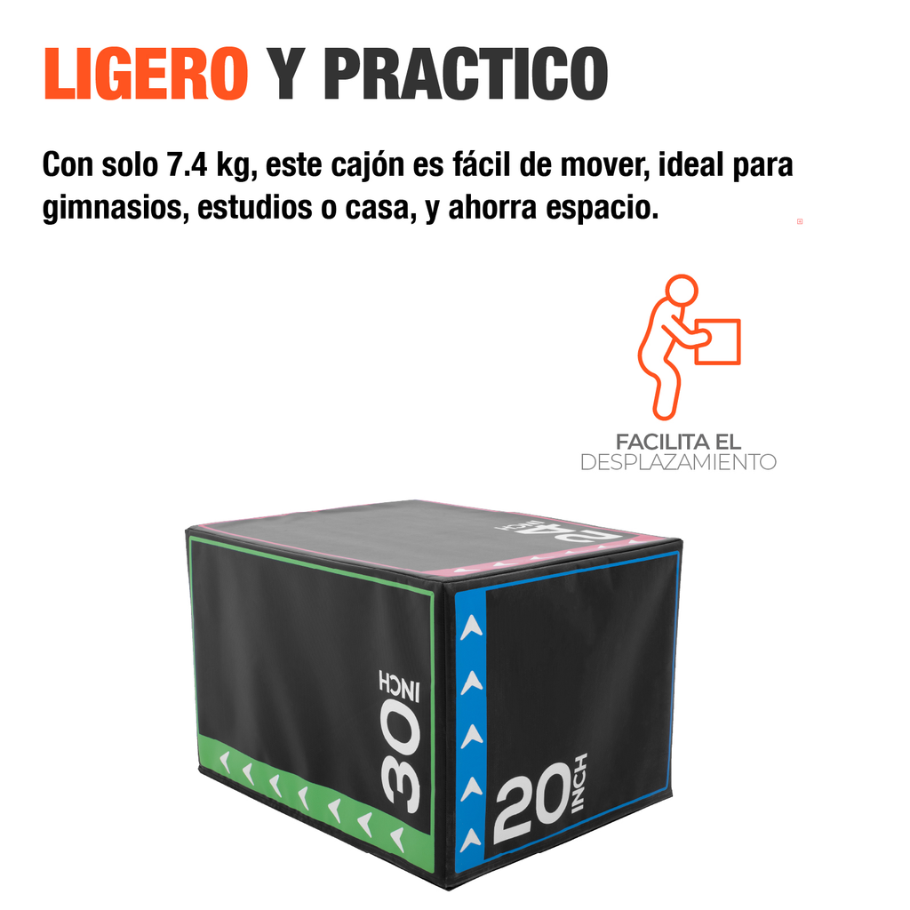 Altera HOP FIT Cajón de salto 3 en 1 Negro