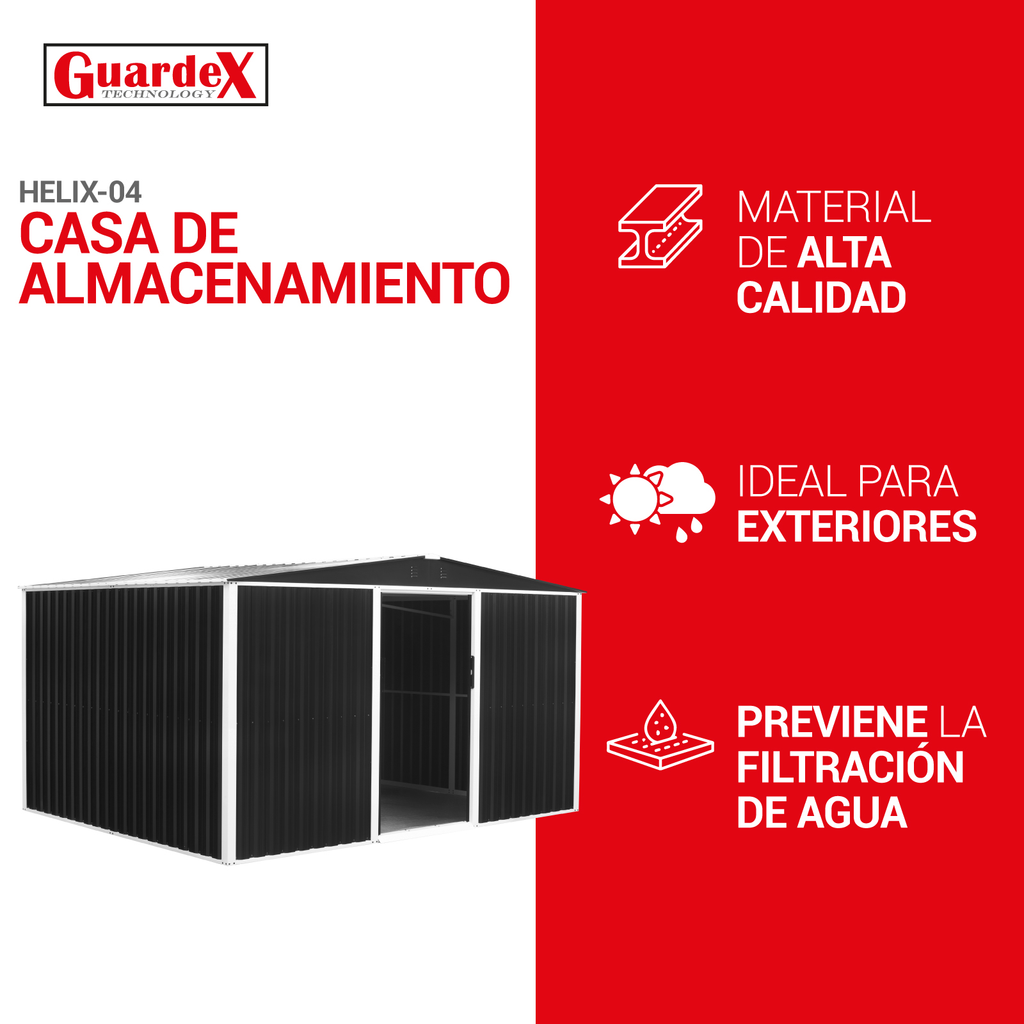 Cobertizo De Almacenamiento Bodega Amplia Para Exteriores