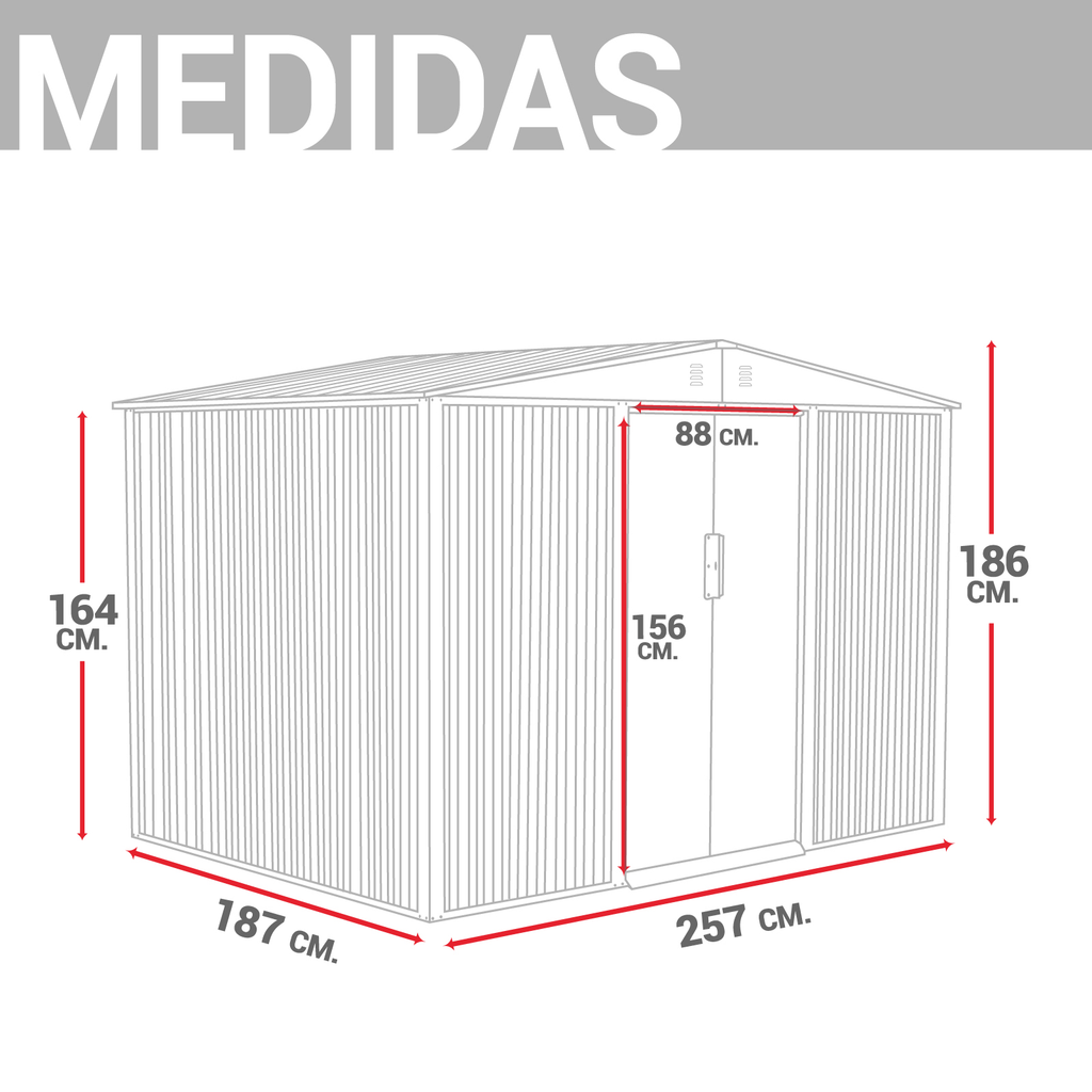 Almacen Bodega Cobertizo Contenedor De Acero Para Exteriores