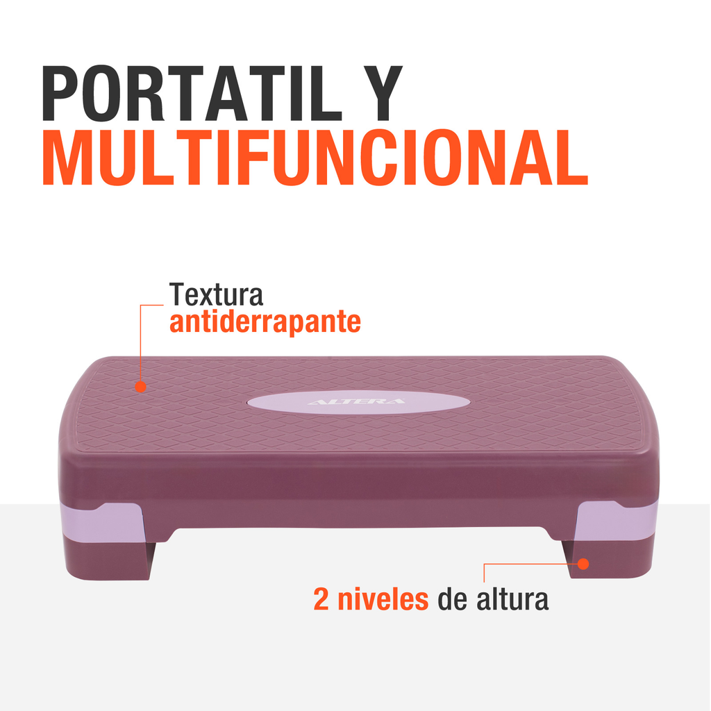 Banco Escalon De Ejercicio Step Rutinas Aerobics Ajustable