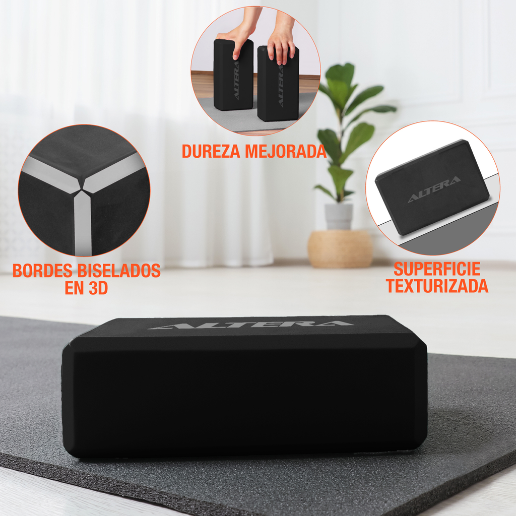 Bloques Yoga Set 2 Pzs Altera Pilates Entrenamiento Fitness