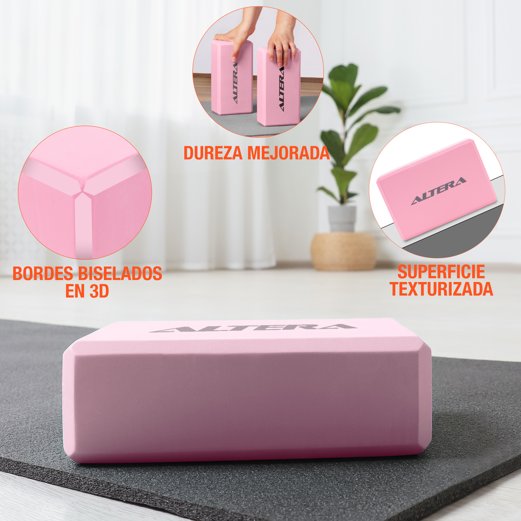 Bloques Yoga Set 2 Pzs Altera Pilates Entrenamiento Fitness