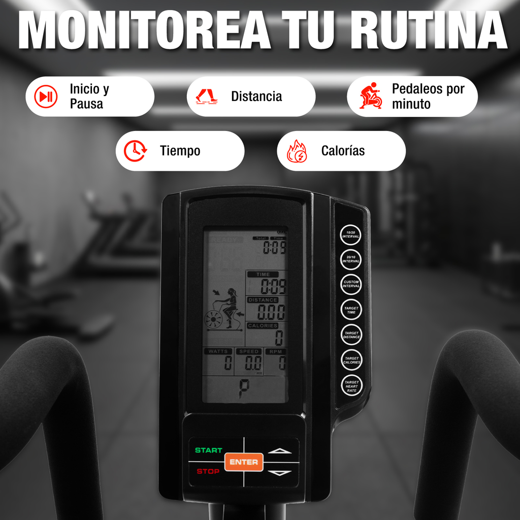 Bicicleta Fija De Aire Air Bike Profesional Gimnasio Fitness