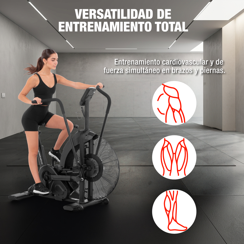 Bicicleta Fija De Aire Air Bike Profesional Gimnasio Fitness
