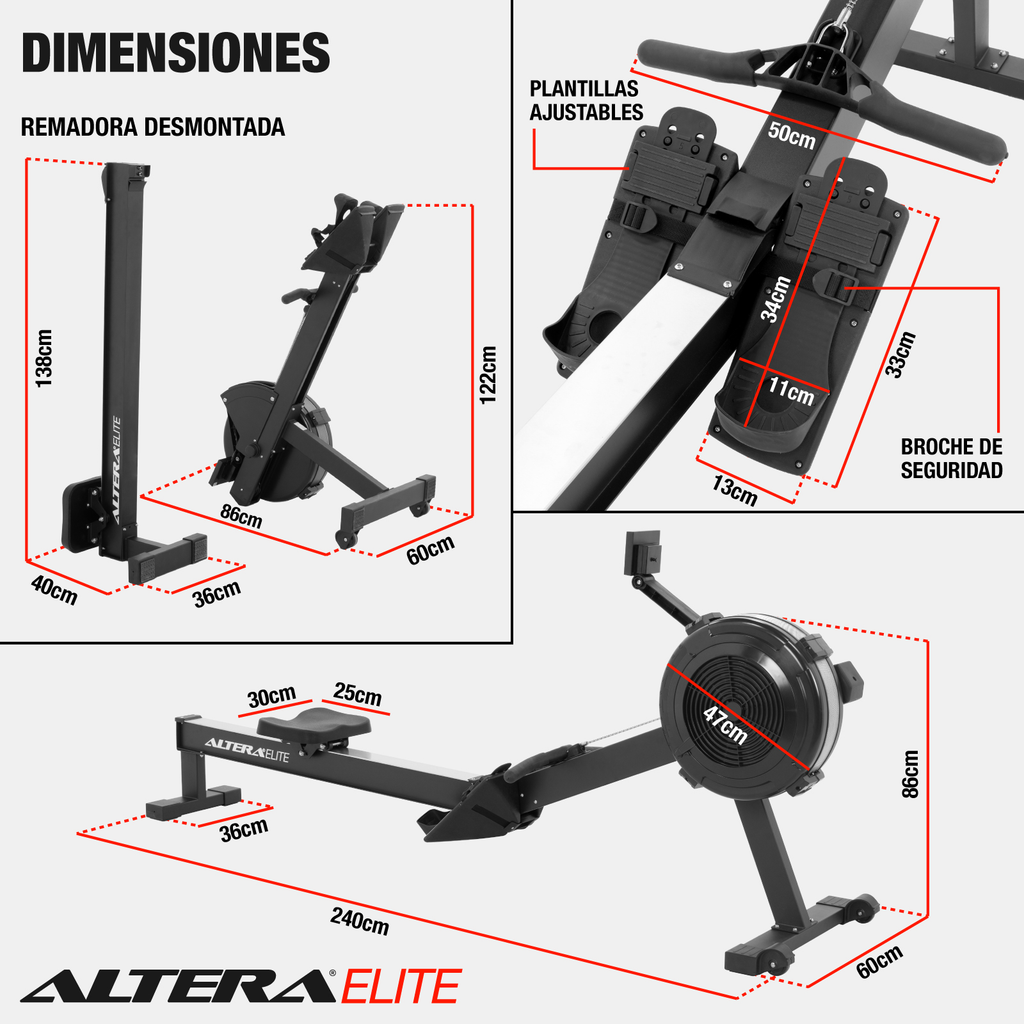 Remadora De Aire Profesional Entrenamiento Alta Intensidad