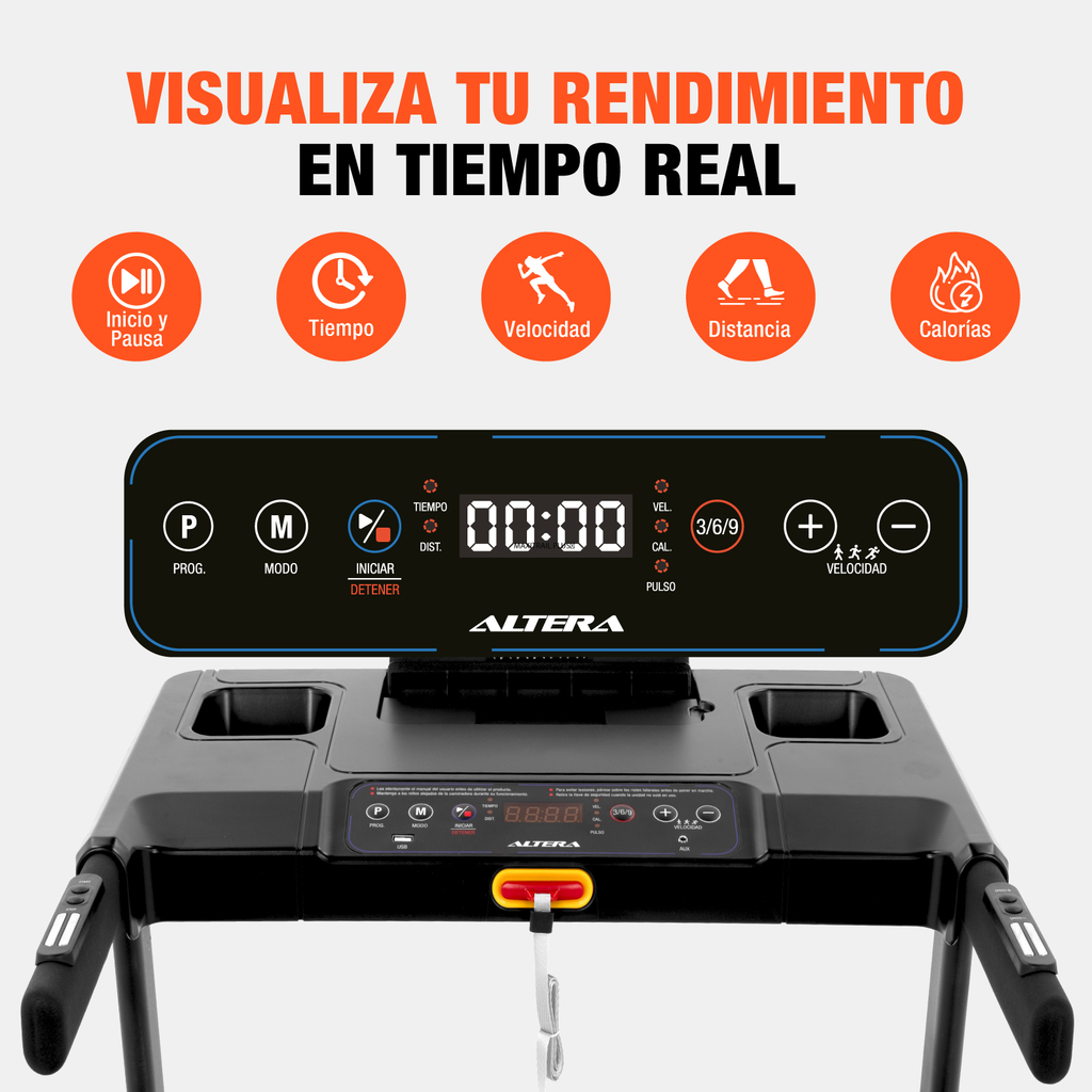 Caminadora Electrica Escritorio Inclinacion 2.75hp Altera