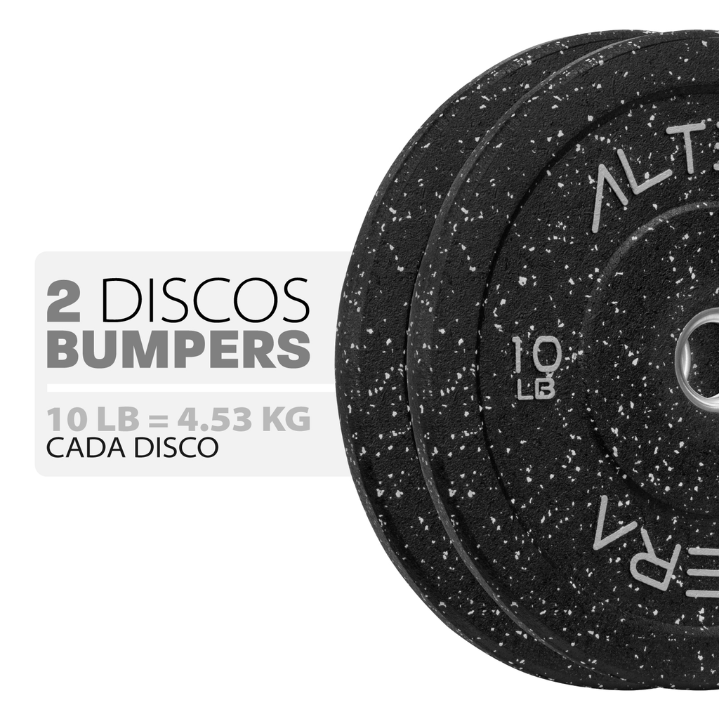 Discos Bumpers 10 Lbs Altera Hitemp Olimpico Profesional