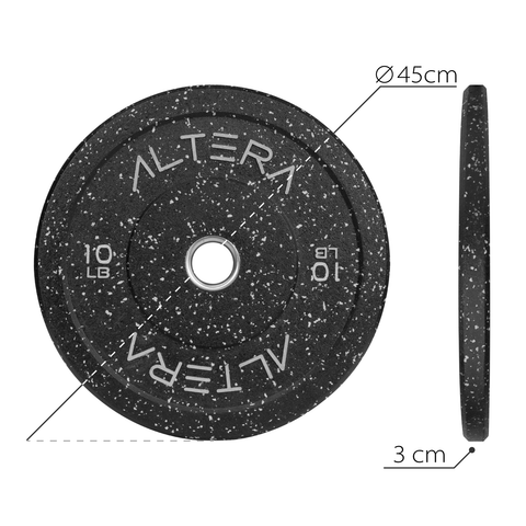 Discos Bumpers 10 Lbs Altera Hitemp Olimpico Profesional