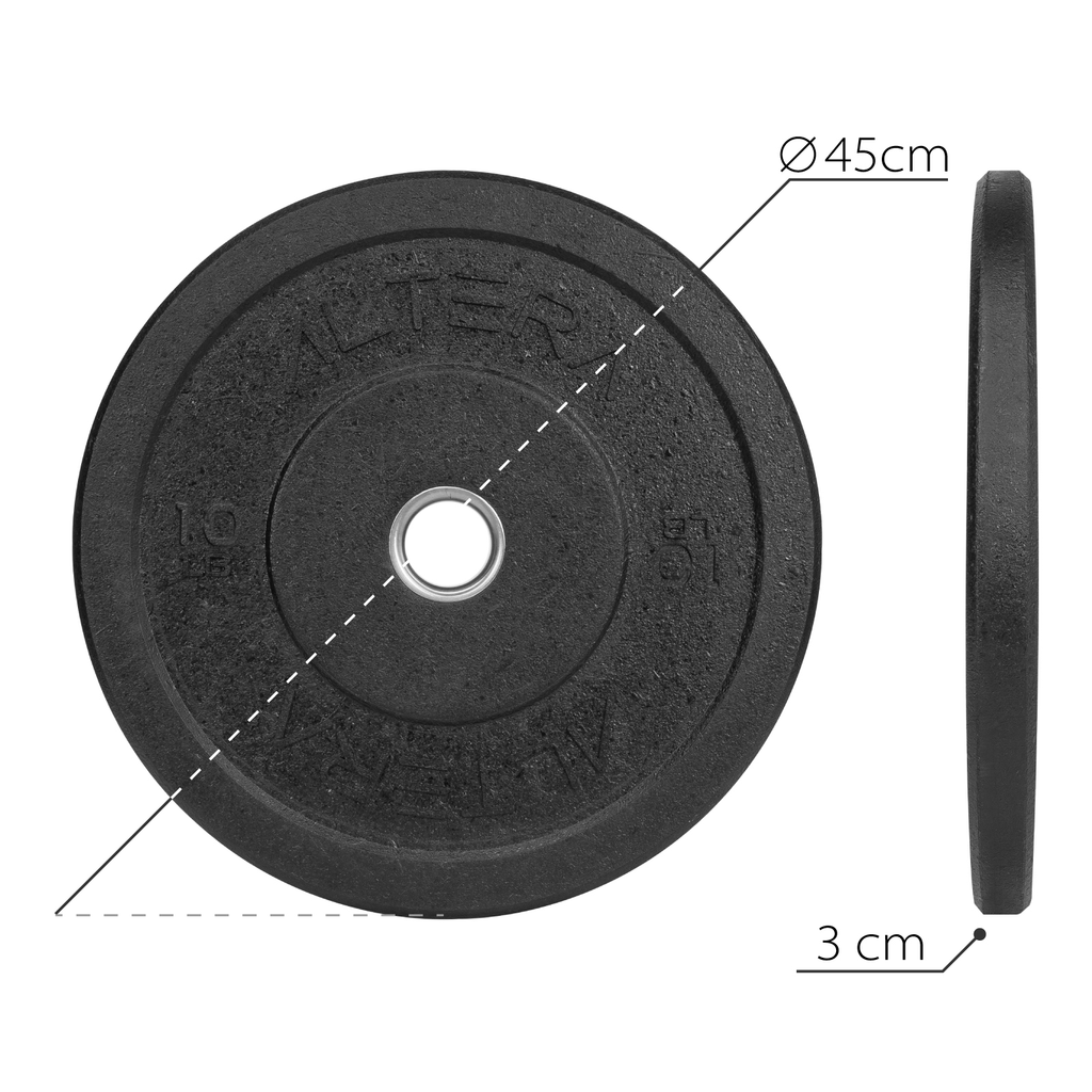 Discos Bumpers 10 Lbs Altera Hitemp Olimpico Profesional