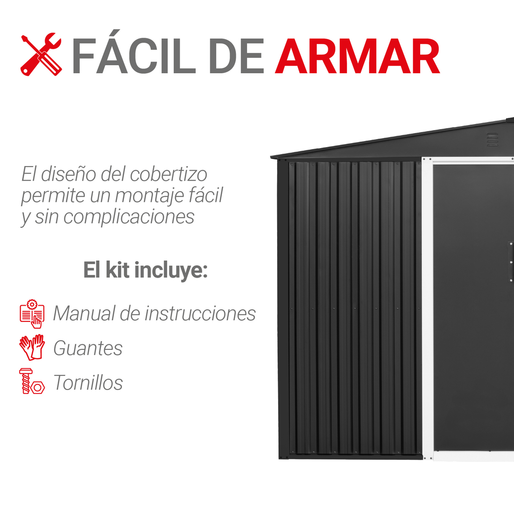 Almacen Bodega Cobertizo Contenedor De Acero Para Exteriores