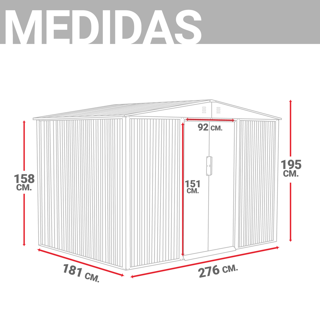 Almacen Bodega Cobertizo Contenedor De Acero Para Exteriores