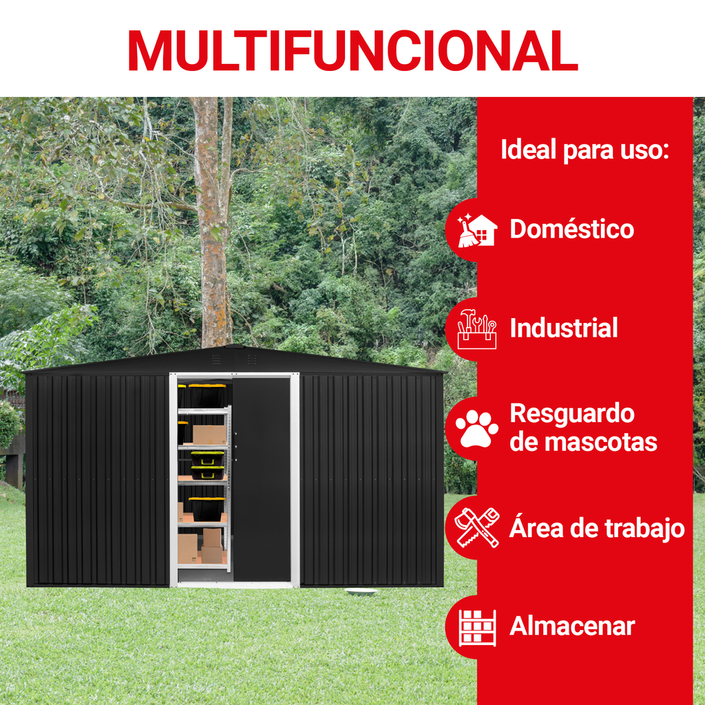 Cobertizo De Almacenamiento Bodega Amplia Para Exteriores