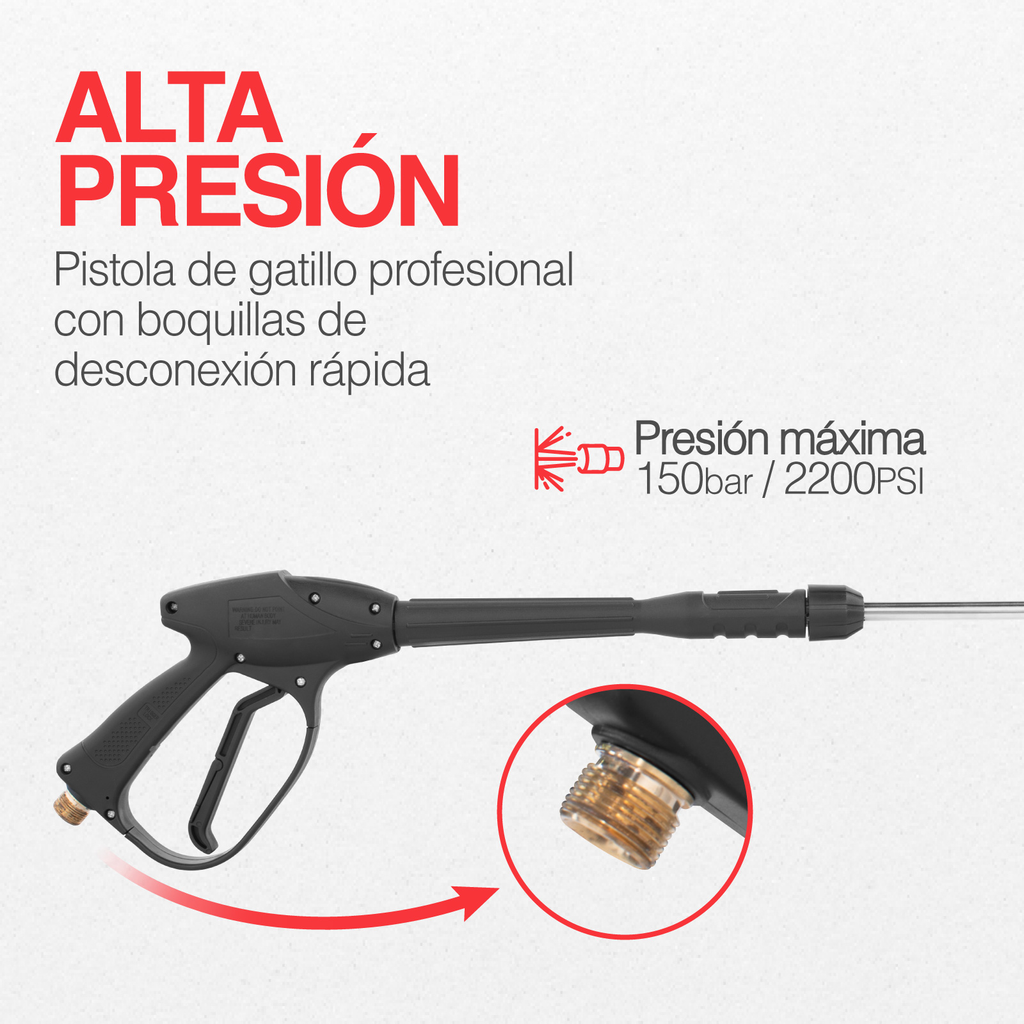 Hidrolavadora De Gasolina Industrial 6.5hp 2200psi 3400rpm