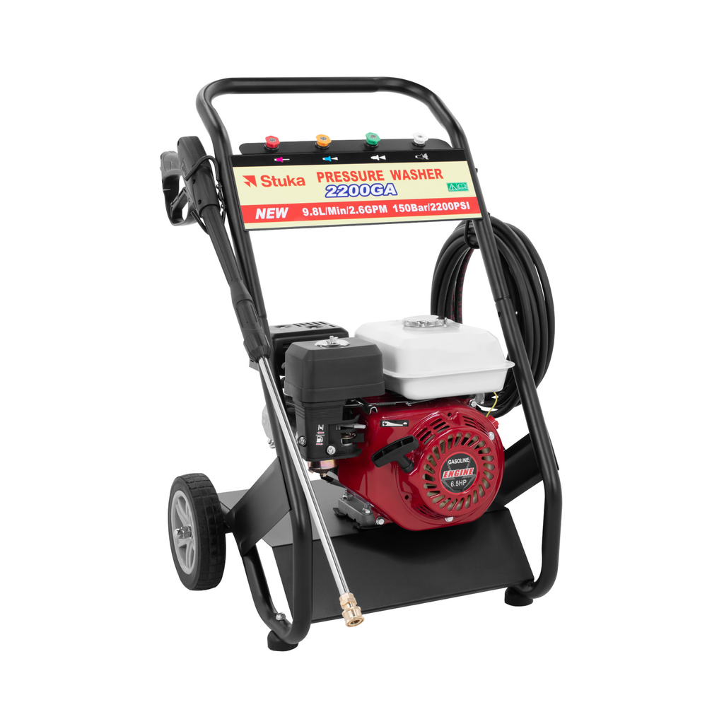 Hidrolavadora De Gasolina Industrial 6.5hp 2200psi 3400rpm