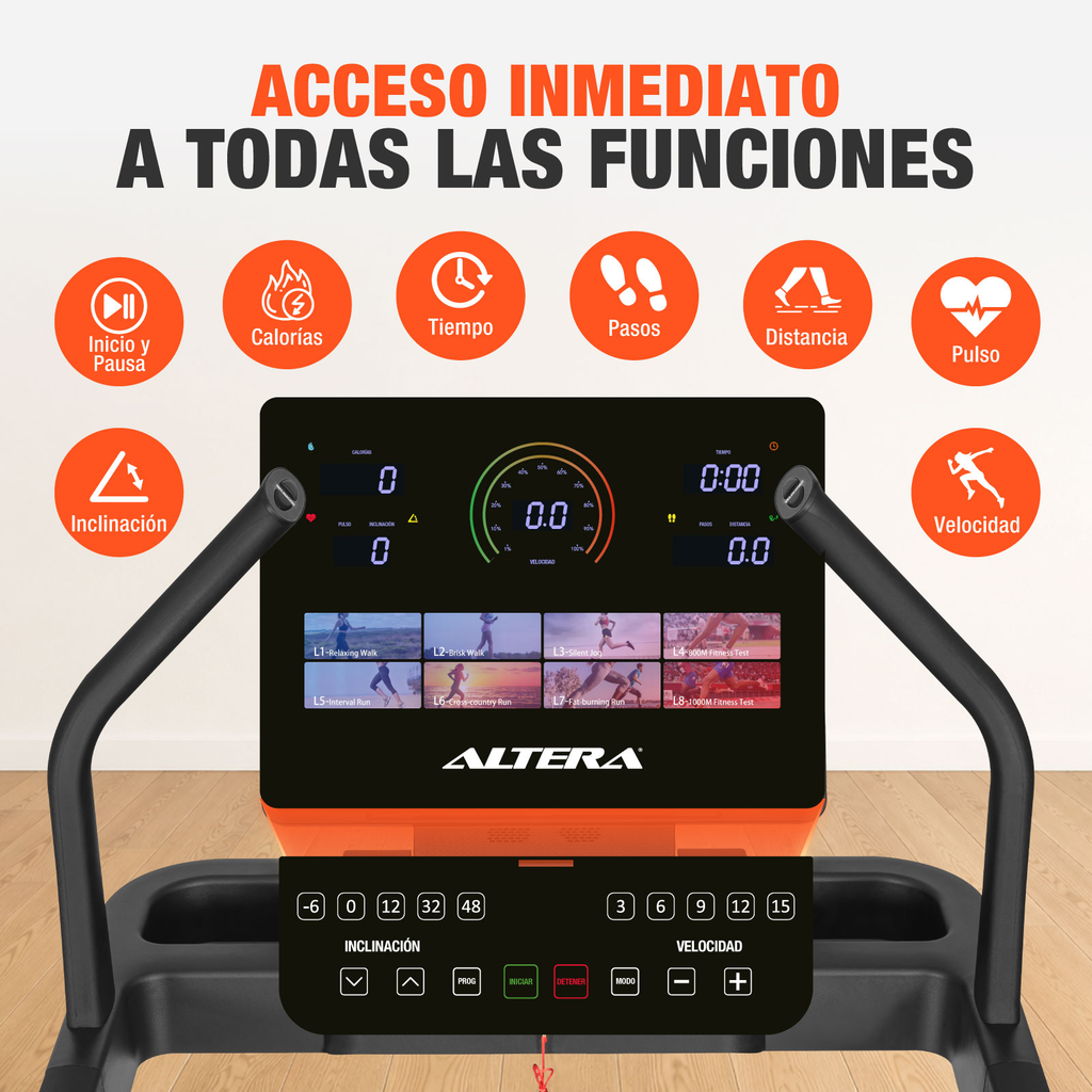 Caminadora Electrica Inclinación Corredora Profesional 5 Hp