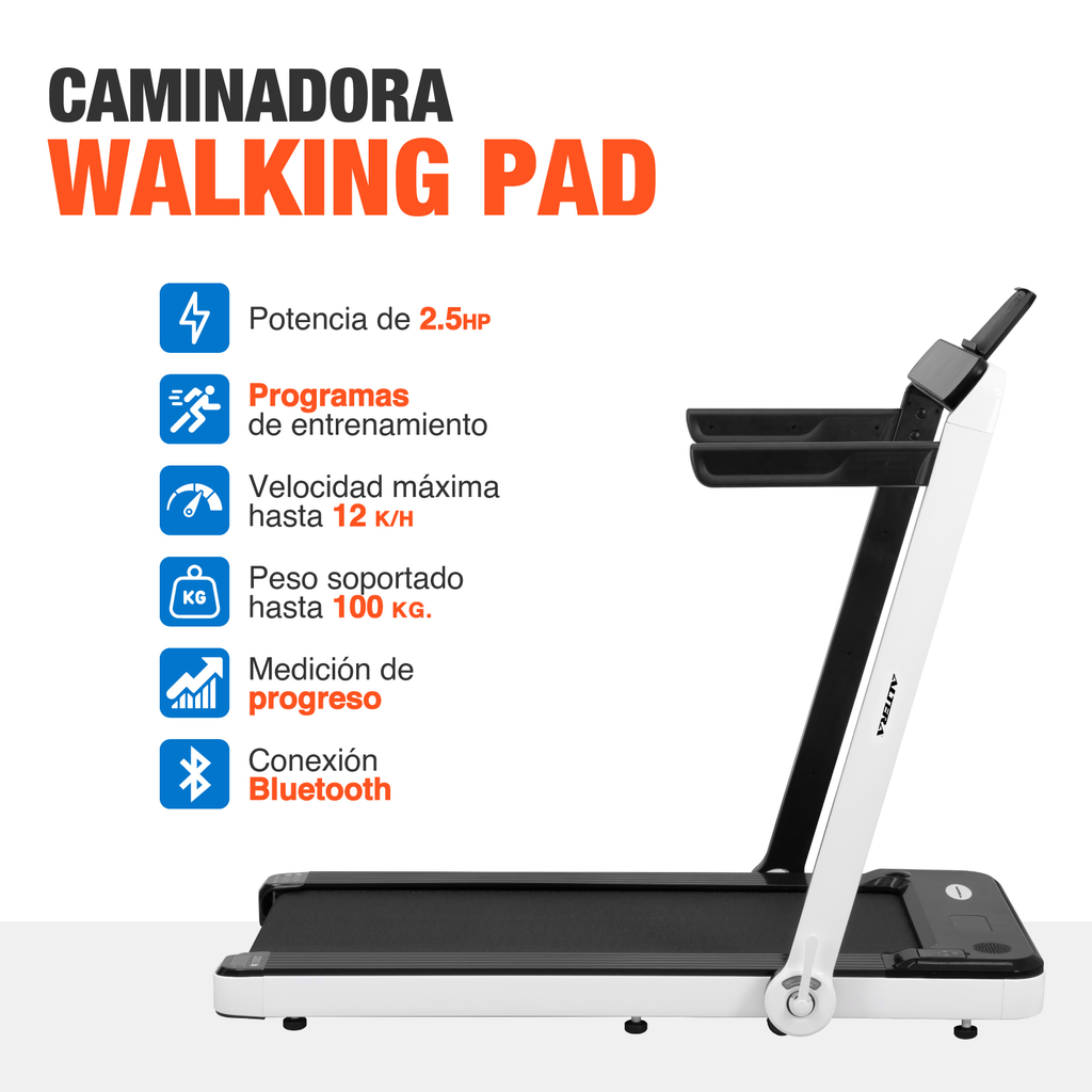 Caminadora Electrica Altera Plegable Bluetooth 110v Gimnasio