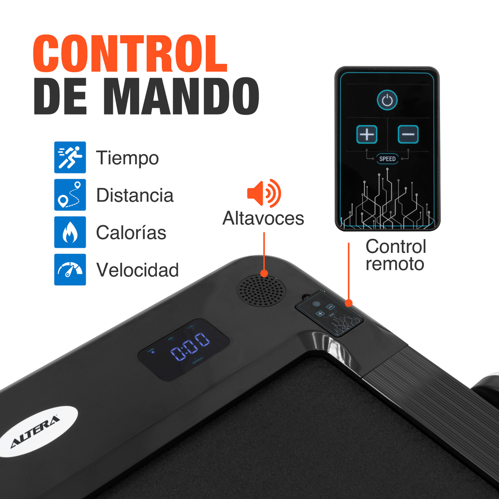 Caminadora Electrica Altera Plegable Bluetooth 110v Gimnasio