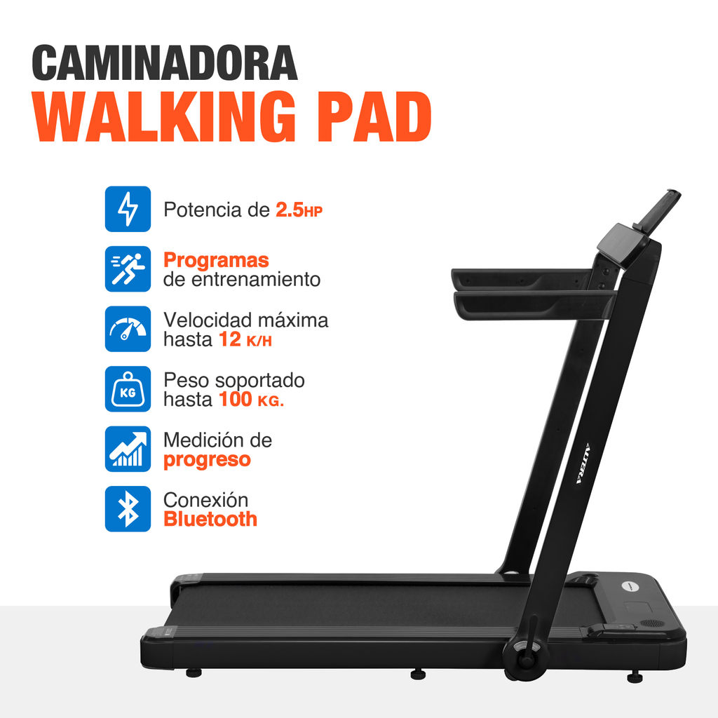 Caminadora Electrica Altera Plegable Bluetooth 110v Gimnasio