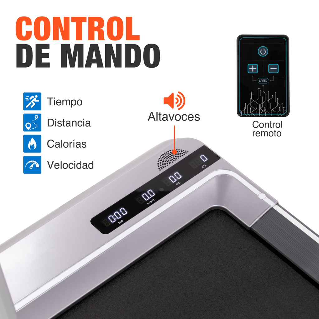 Caminadora Electrica Altera Modo 2 En 1 Control Fitness Gym