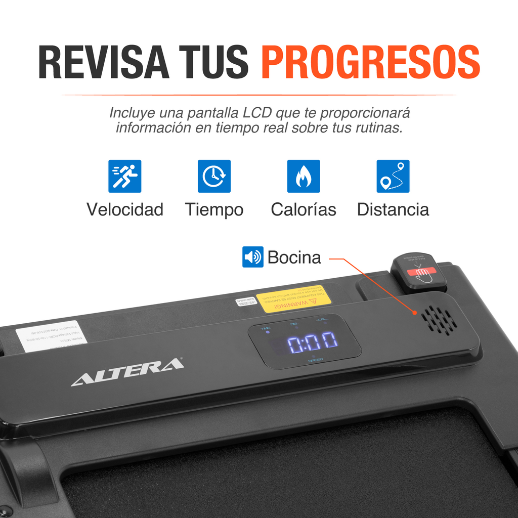 Caminadora Electrica Altera Plegable Escritorio Gym Fitness