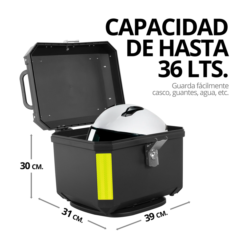 Caja Para Moto Maletero De Reparto Onof 36 Lts Impermeable