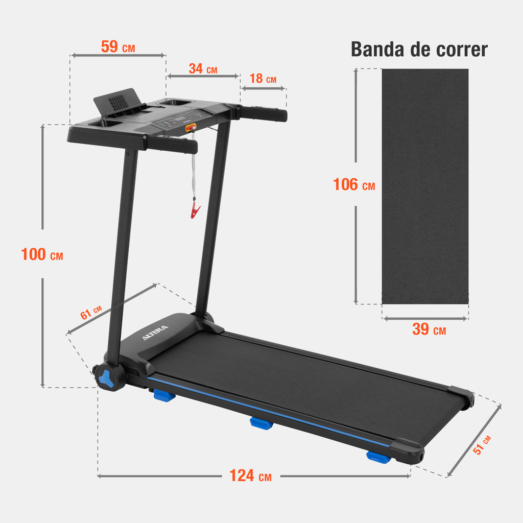 Caminadora Electrica Altera Profesional Escritorio Gimnasio