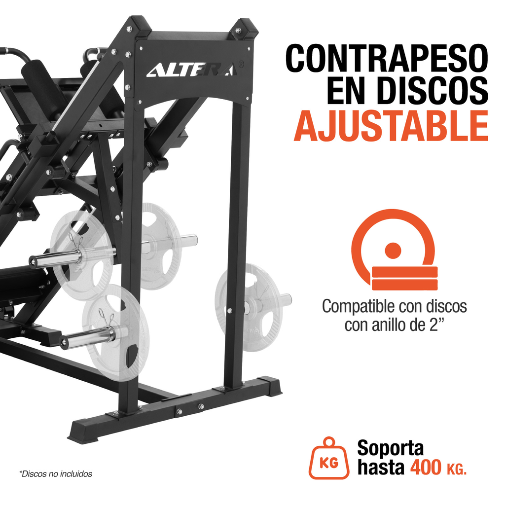 Prensa De Piernas Olímpica Profesional Altera Para Gimnasio