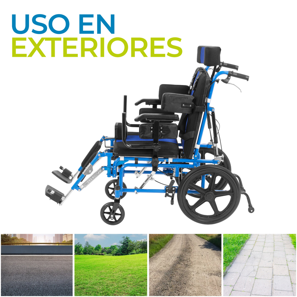 Silla De Ruedas Reclinable Pci Onof Infantil Paralisis