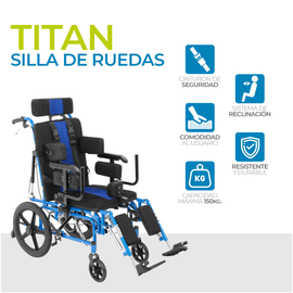 Silla De Ruedas Reclinable Pci Onof Infantil Paralisis