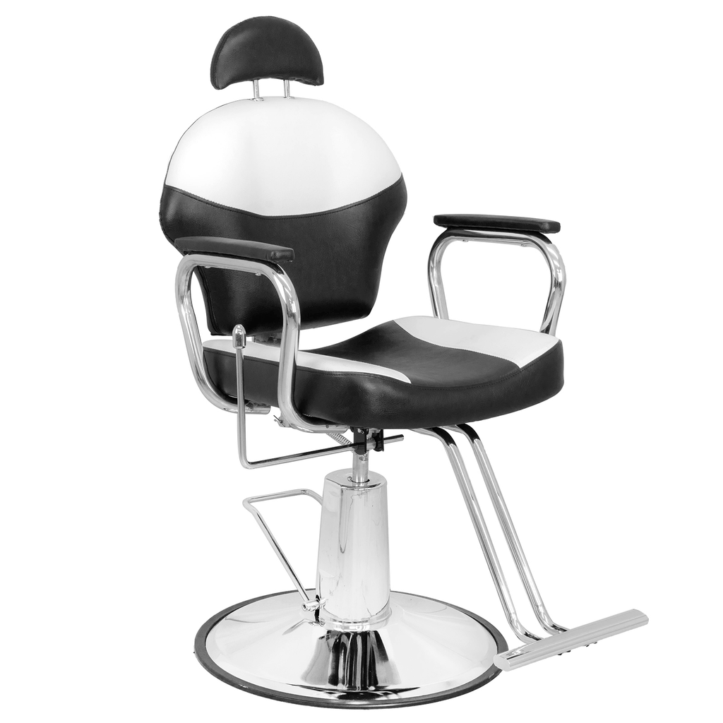 Silla Hidraulica Reclinable y Giratoria para Barberia Vinil