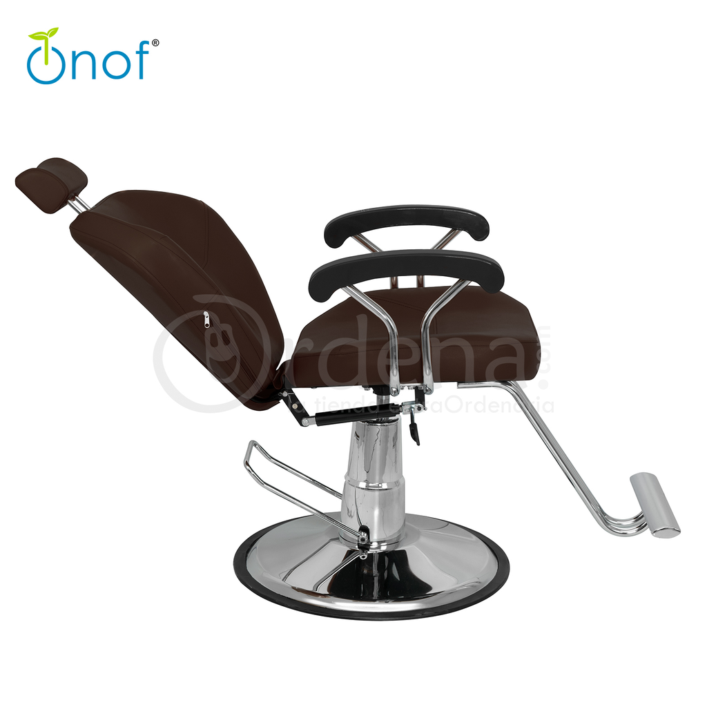 Silla Hidraulica Reclinable y Giratoria para Barberia Vinil