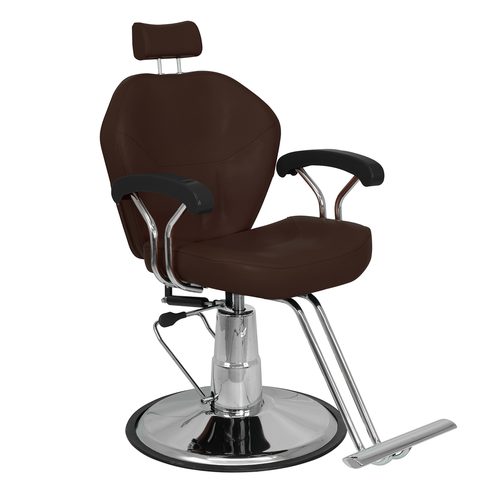 Silla Hidraulica Reclinable y Giratoria para Barberia Vinil