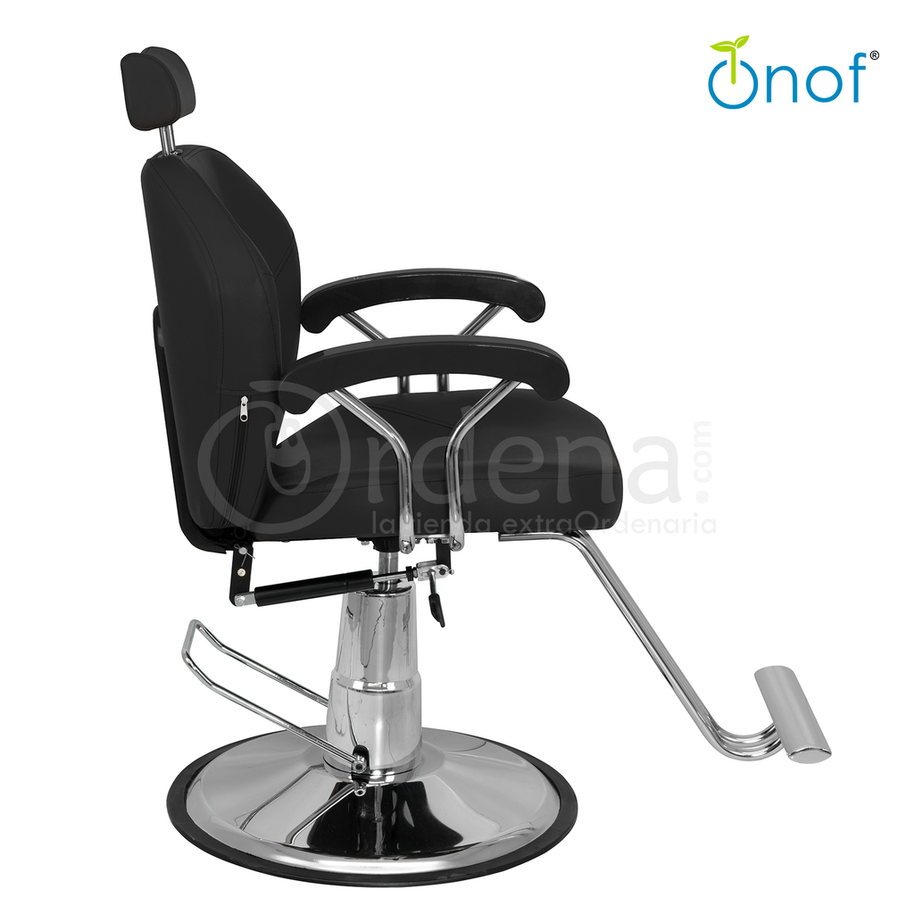 Silla Hidraulica Reclinable y Giratoria para Barberia Vinil