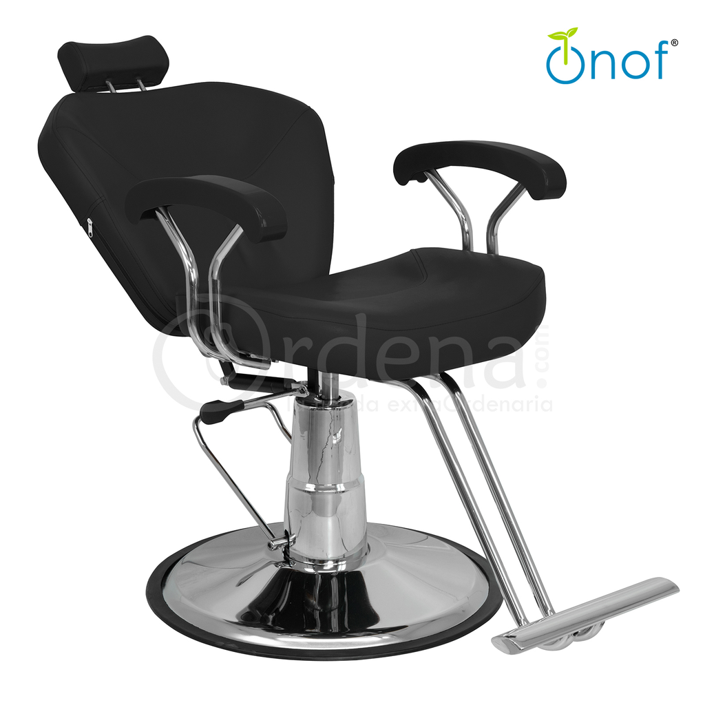 Silla Hidraulica Reclinable y Giratoria para Barberia Vinil