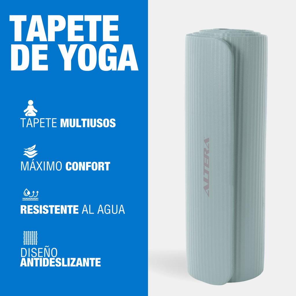 Tapete Yoga Grueso 15 Mm Fitness Altera Nbr Antiderrapante