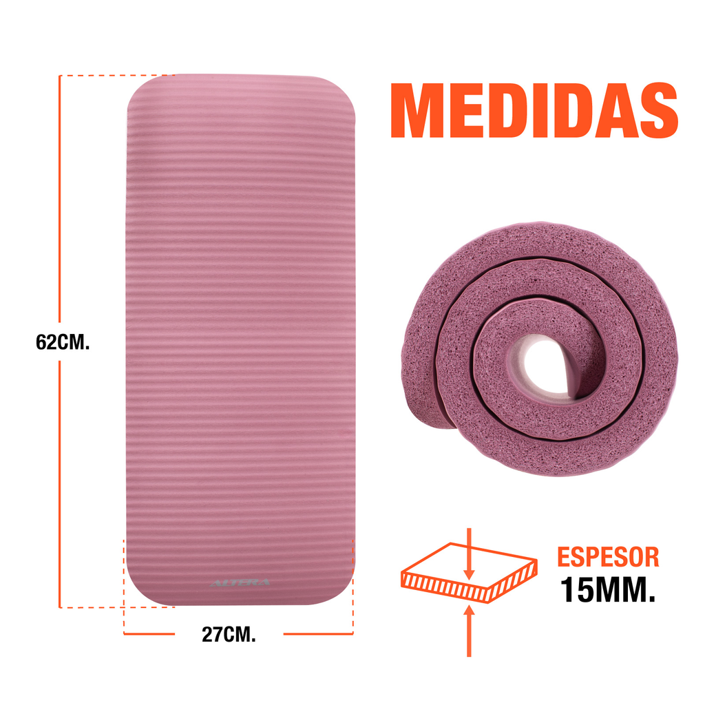 Tapete Apoyo De Rodillas Altera Yoga Mat Soporte Pilates Gym