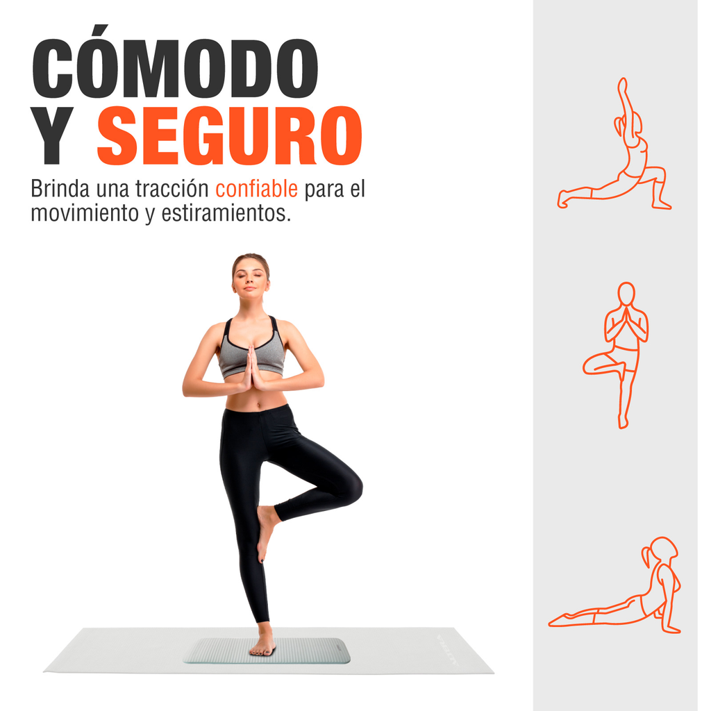 Tapete Apoyo De Rodillas Altera Yoga Mat Soporte Pilates Gym