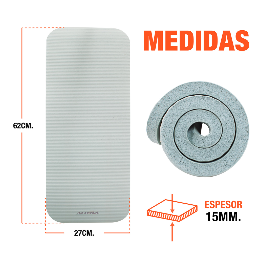 Tapete Apoyo De Rodillas Altera Yoga Mat Soporte Pilates Gym