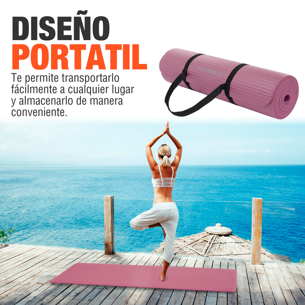 Tapete De Yoga Mat Antiderrapante Altera Fitness Pilates Gym