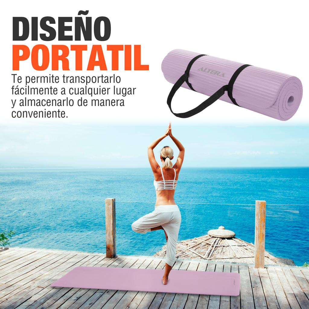 Tapete De Yoga Mat Antiderrapante Altera Fitness Pilates Gym
