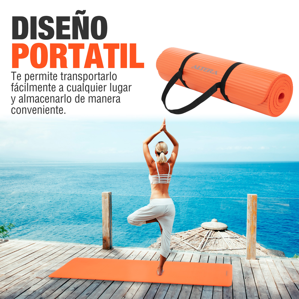 Tapete De Yoga Mat Antiderrapante Altera Fitness Pilates Gym